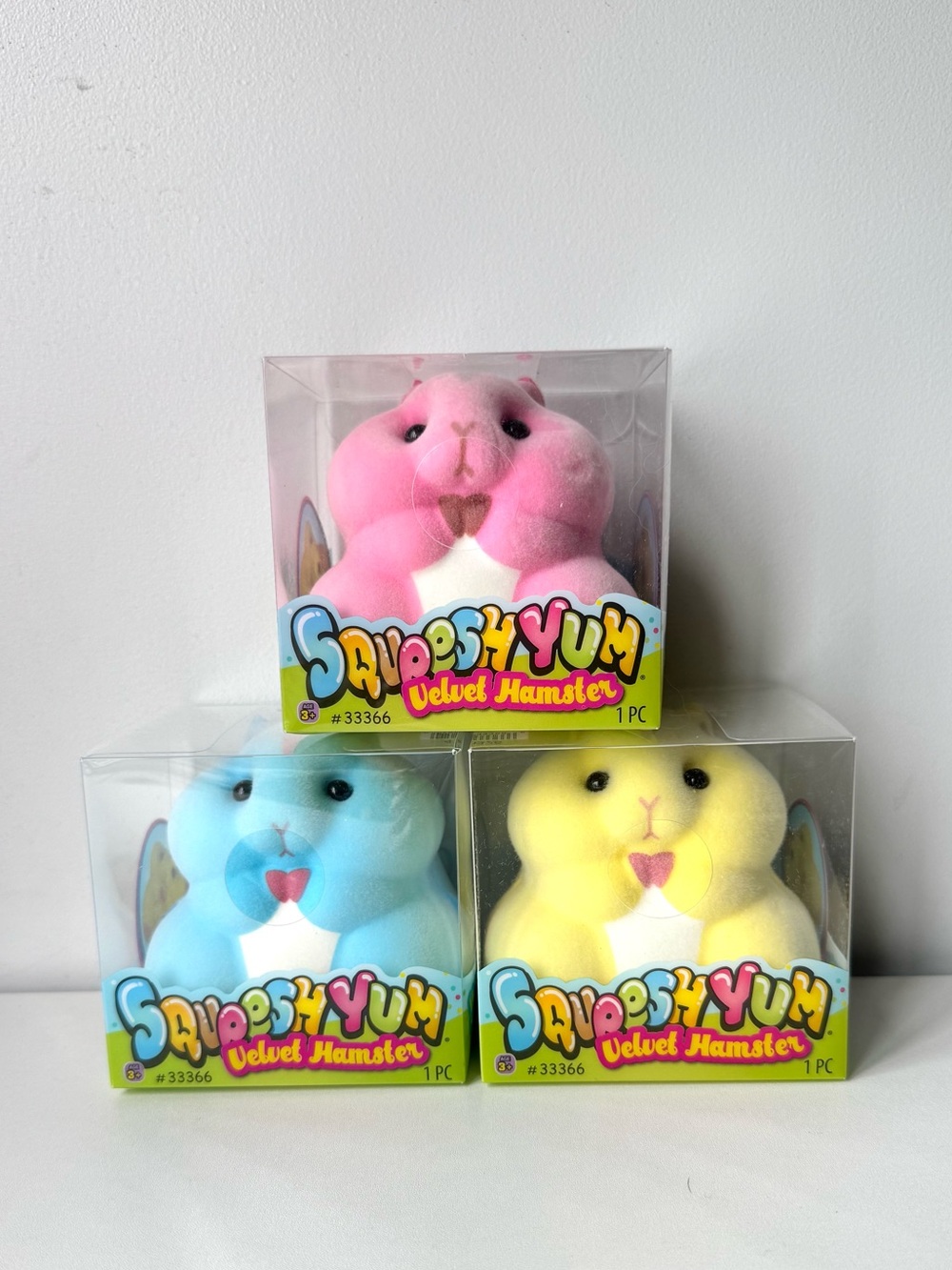 VIRAL JA-RU Squeesh yum Hamster valvet Plush Bundle- Squishy stress relief Toy